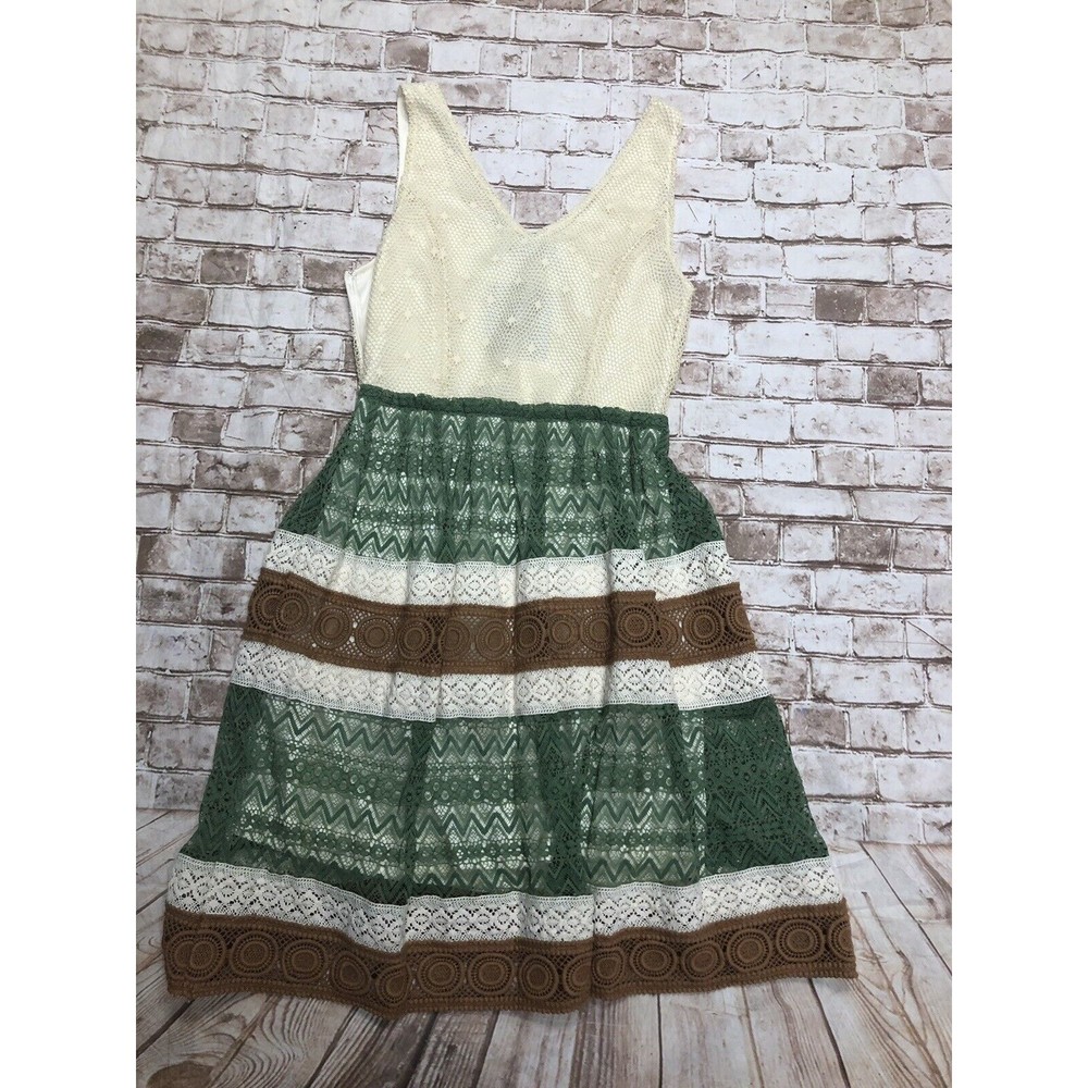 NWT Anthopologie RYU Women's‎ Lace Crochet Trim Sleeveless Feminine Dress Size S - Picture 2 of 9